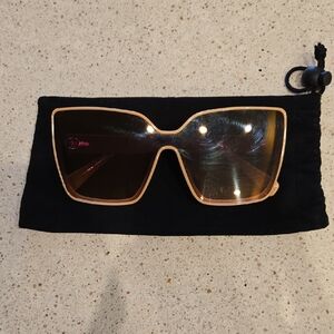 Vince Camuto Women’s Square Sunglasses in Beige Gold